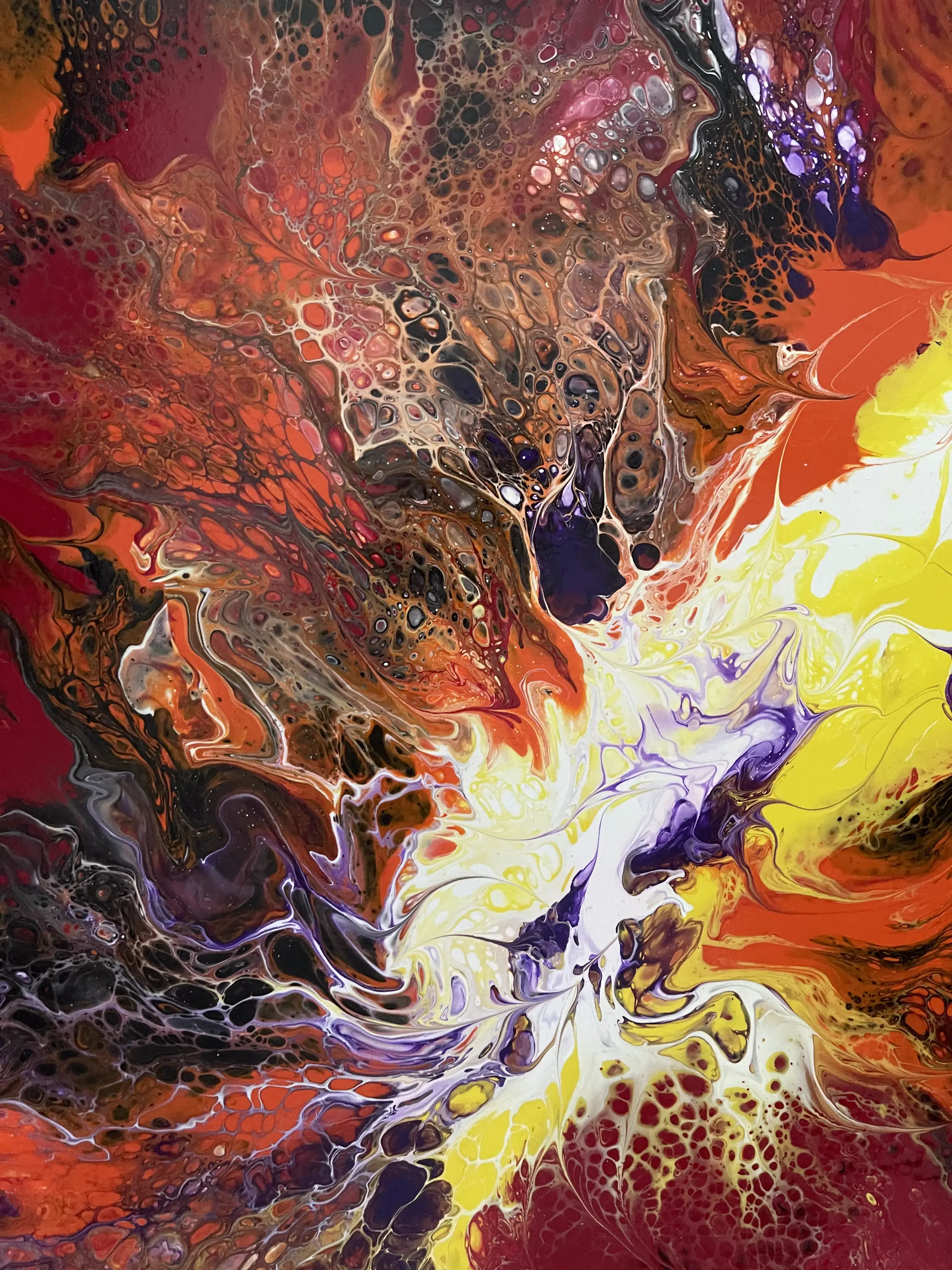 Artwork or textile design products with a specific technique and the name „Promień" 2023